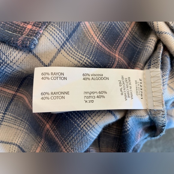 DEX flannel button down - Picture 7 of 8